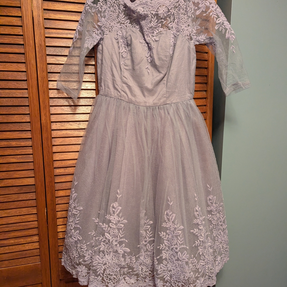 Chi Chi London Kids Lace Dress in Lavender